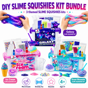 MEGA Σετ SLIME SQUISHIES 57 Τεμαχίων | Γαλαξίας, Γοργόνα & Παγωτό (4+ ετών)