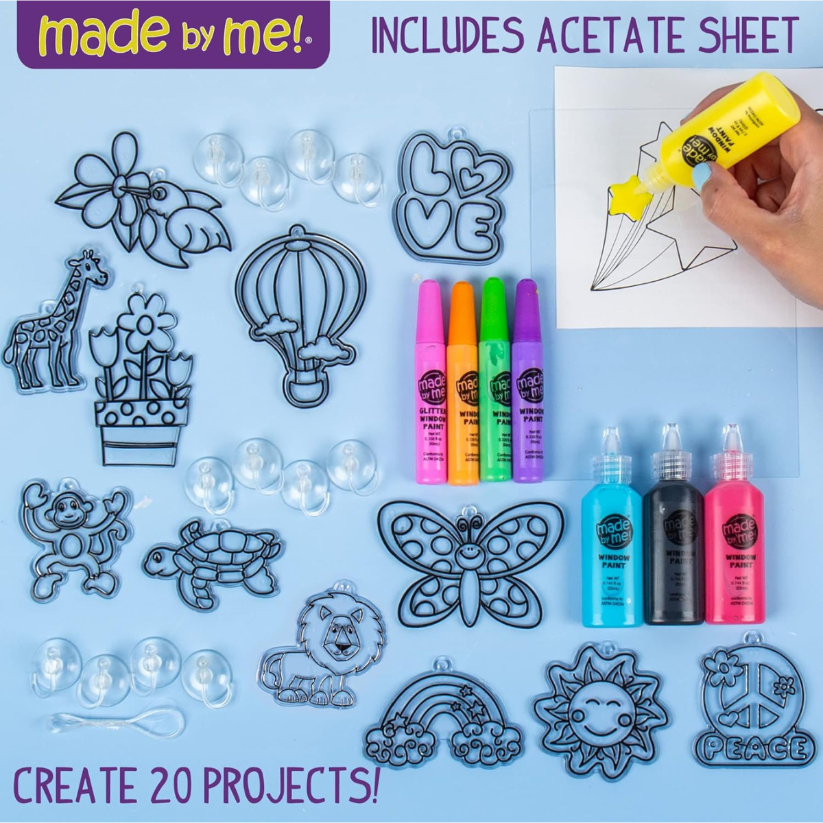 Create your own Window Art - Χειροτεχνίες Suncatcher για Μικρούς Δημιουργούς (4+ ετών)