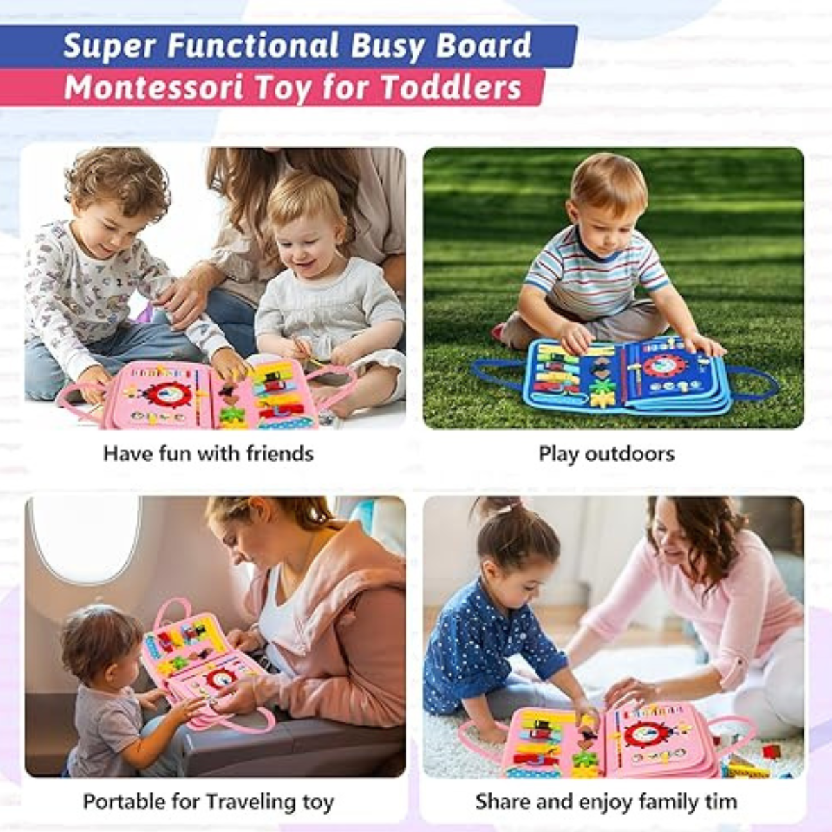 Busy Board - Μοντεσσοριανά Εκπαιδευτικά Παιχνίδια για Αγόρια Νηπίων
