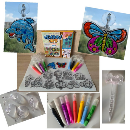 Create your own Window Art - Χειροτεχνίες Suncatcher για Μικρούς Δημιουργούς (4+ ετών)