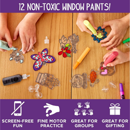 Create your own Window Art - Χειροτεχνίες Suncatcher για Μικρούς Δημιουργούς (4+ ετών)