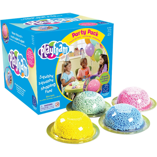 Playfoam Party Pack – 20 Πολύχρωμες Δόσεις Παιχνιδιού Χωρίς Λερώματα & Στέγνωμα (3+ ετών)