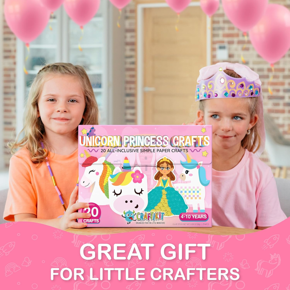 Craftikit Πριγκίπισσες & Μονόκεροι – Σετ 20 Δημιουργικών Κατασκευών (3–10 ετών)