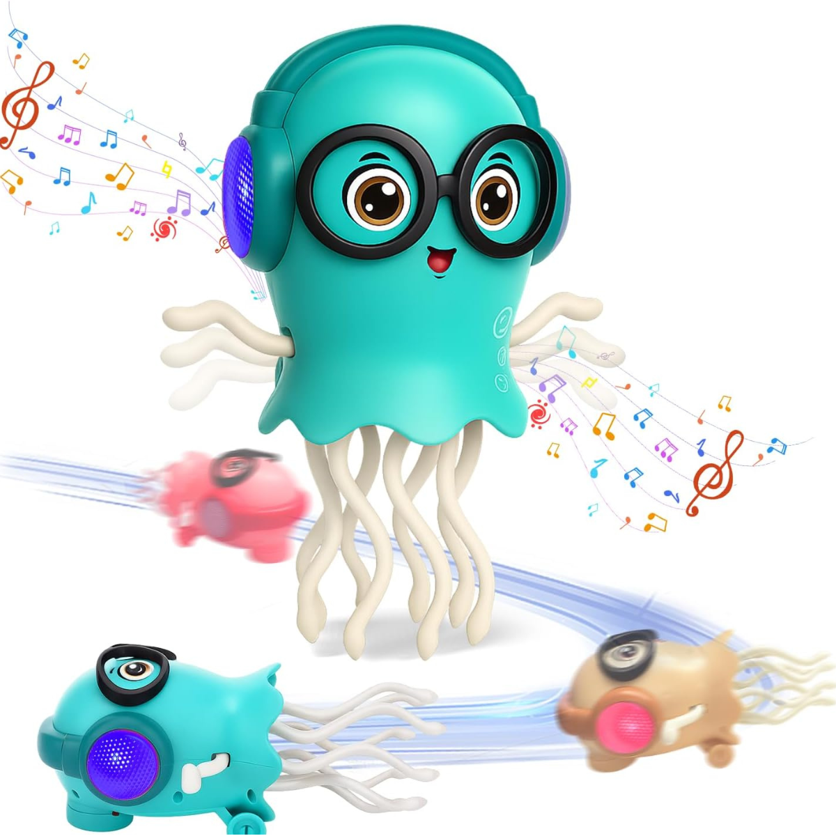 Vodolo Electric Dancing Jellyfish – Φωτιζόμενο Παιχνίδι με LED & Αυτόματη Κίνηση για Νερό & Μπάνιο