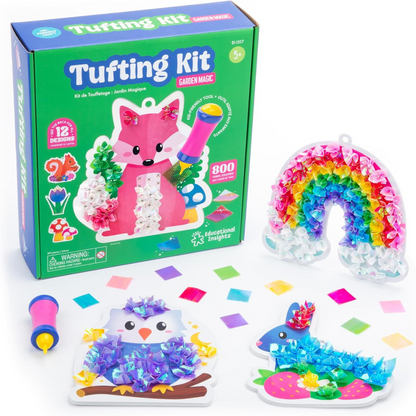 Tufting Kit - Σετ Χειροτεχνίας χωρίς Χάος για Παιδιά – Αισθητηριακή Δραστηριότητα DIY (3+ ετών)