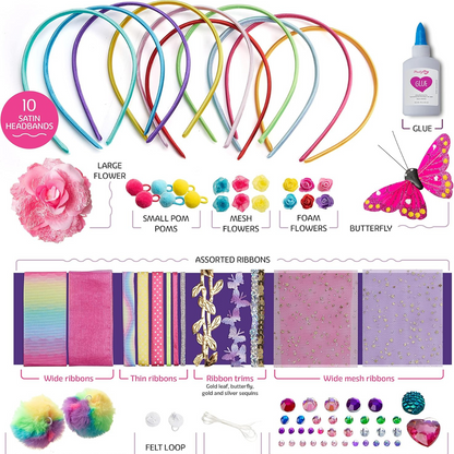Pretty Me Headband - Σετ κατασκευής για κορίτσια - Δώρο χειροτεχνίας (5-12 ετών)