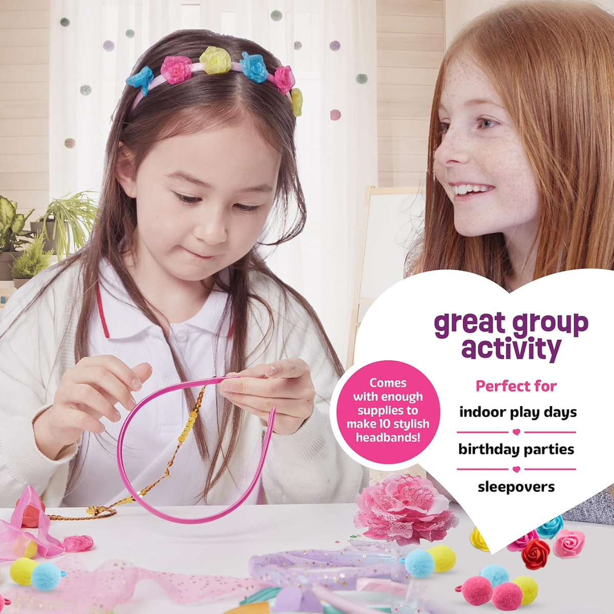 Pretty Me Headband - Σετ κατασκευής για κορίτσια - Δώρο χειροτεχνίας (5-12 ετών)