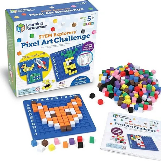 STEM Explorers™ Pixel Art Challenge – 402 κομμάτια, Ηλικίες 5+, STEM μάθηση με Pixel Τέχνη