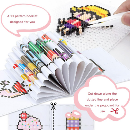 Meland Fuse Beads Kit – 11.000 Χάντρες σε 36 Χρώματα | Περιλαμβάνει Πίνακες, Αξεσουάρ & Οδηγίες (Ηλικίες 5+)