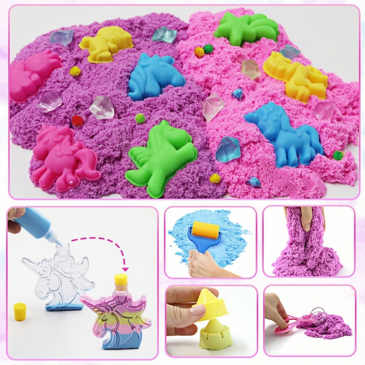 Kinetic Sand Κατασκευαστικό Παιχνίδι με Πτυσσόμενο Κάδο – Σκάψε, Χτίσε & Γκρέμισε (2 κιλά άμμου, για ηλικίες 3+)