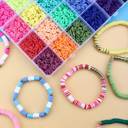 Dowsabel Clay Beads Bracelet - Σετ κατασκευής για αρχάριους (6–13 ετών)