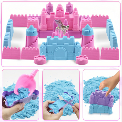 Kinetic Sand Κατασκευαστικό Παιχνίδι με Πτυσσόμενο Κάδο – Σκάψε, Χτίσε & Γκρέμισε (2 κιλά άμμου, για ηλικίες 3+)