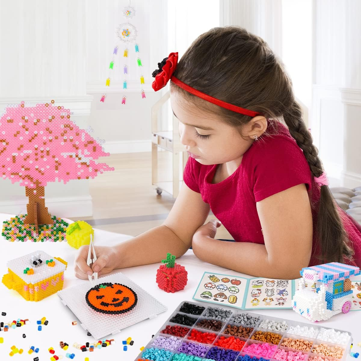 Meland Fuse Beads Kit – 11.000 Χάντρες σε 36 Χρώματα | Περιλαμβάνει Πίνακες, Αξεσουάρ & Οδηγίες (Ηλικίες 5+)