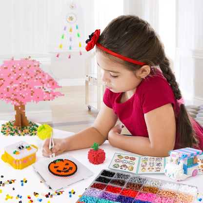 Meland Fuse Beads Kit – 11.000 Χάντρες σε 36 Χρώματα | Περιλαμβάνει Πίνακες, Αξεσουάρ & Οδηγίες (Ηλικίες 5+)
