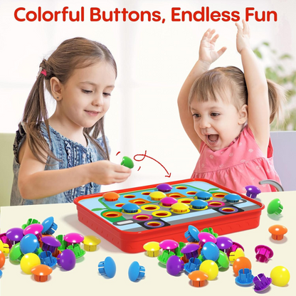 Color Match Genius – Παιχνίδι με Κουμπιά για Εκμάθηση & Λεπτές Κινητικές Δεξιότητες (46 Τεμάχια, 2-5 ετών)