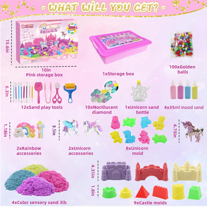 Kinetic Sand Κατασκευαστικό Παιχνίδι με Πτυσσόμενο Κάδο – Σκάψε, Χτίσε & Γκρέμισε (2 κιλά άμμου, για ηλικίες 3+)