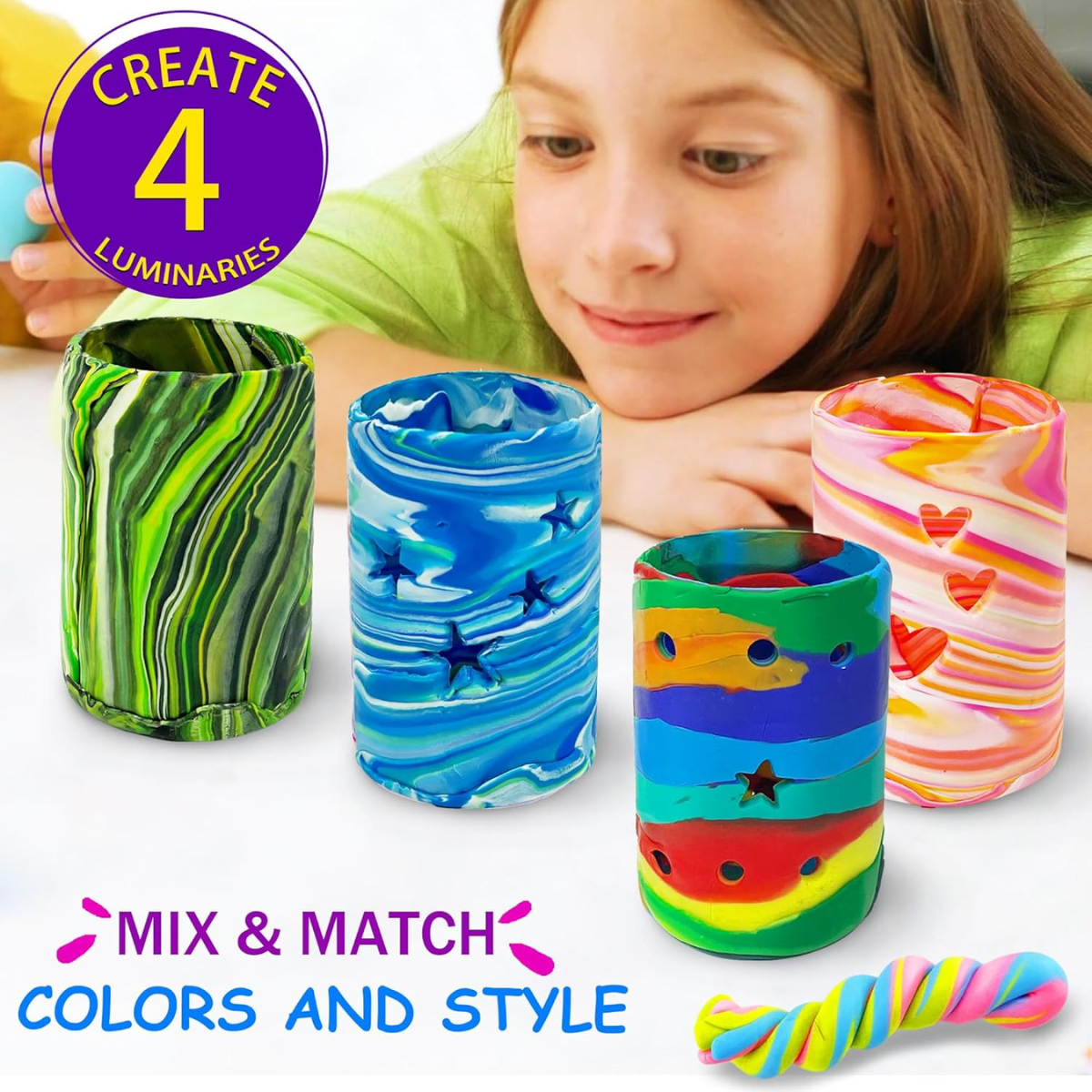Craft Clay - Φαναράκια από πηλό – Σετ χειροτεχνίας για παιδιά (8-12 ετών)
