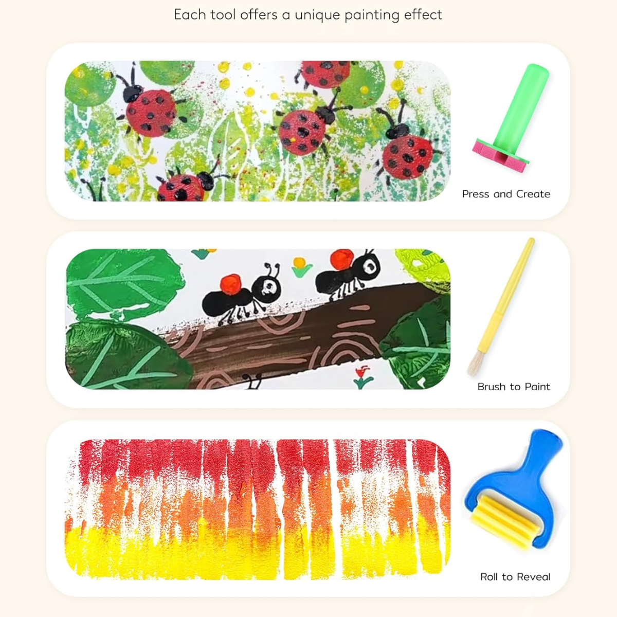 Finger Paint – Πλενόμενο Σετ Δακτυλομπογιών για Παιδιά (10 Μη Τοξικά Χρώματα, 3+ Ετών)