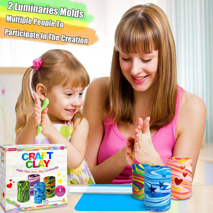 Craft Clay - Φαναράκια από πηλό – Σετ χειροτεχνίας για παιδιά (8-12 ετών)