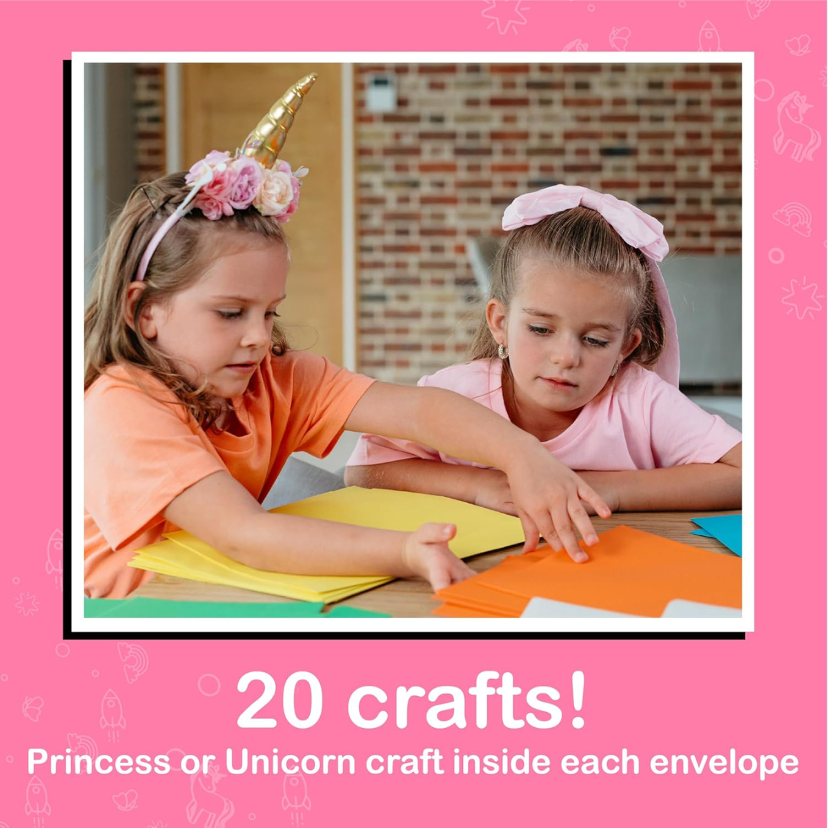Craftikit Πριγκίπισσες & Μονόκεροι – Σετ 20 Δημιουργικών Κατασκευών (3–10 ετών)