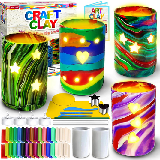 Craft Clay - Φαναράκια από πηλό – Σετ χειροτεχνίας για παιδιά (8-12 ετών)