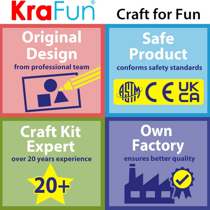 KRAFUN – Το Πρώτο μου Σετ Χειροτεχνιών με Μονόκερους & Λαγουδάκια 🦄🐰 (18 Οργανωμένα Projects για Παιδιά 3–8 Ετών)