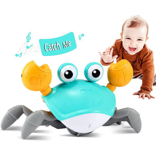 Παιχνίδι Μωρού Crawling Crab Baby Toy - Εκπαιδευτικό Παιχνίδι για Μπουσούλημα, Μουσική Ανάπτυξη & Περπάτημα (3-36 Μηνών)