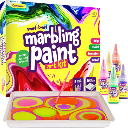 Marbling Paint Art Kit - Σετ δημιουργικών κατασκευών – Ιδέες δώρων, δραστηριότητες, παιχνίδια (6-12 ετών)