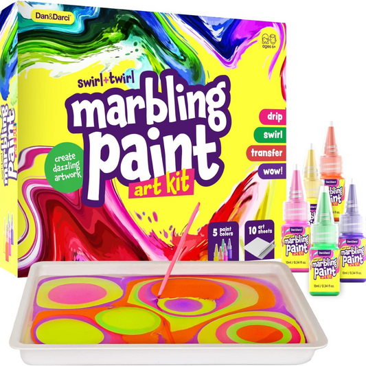 Marbling Paint Art Kit - Σετ δημιουργικών κατασκευών – Ιδέες δώρων, δραστηριότητες, παιχνίδια (6-12 ετών)