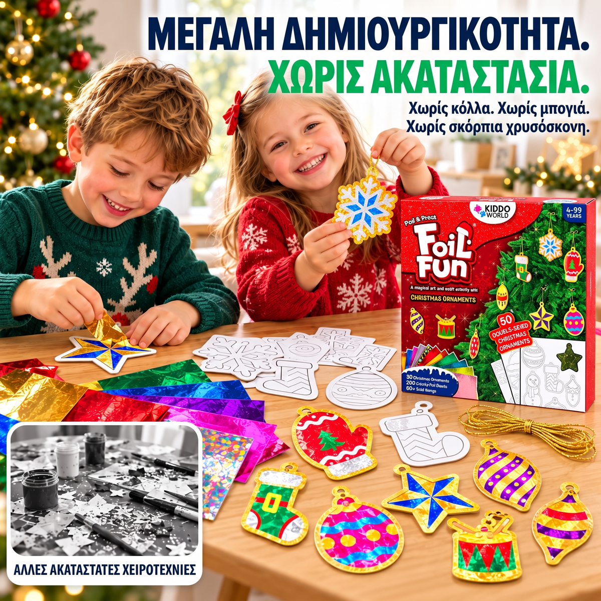 Foil Fun – λαμπερά χριστουγεννιάτικα στολίδια, εικόνα 3