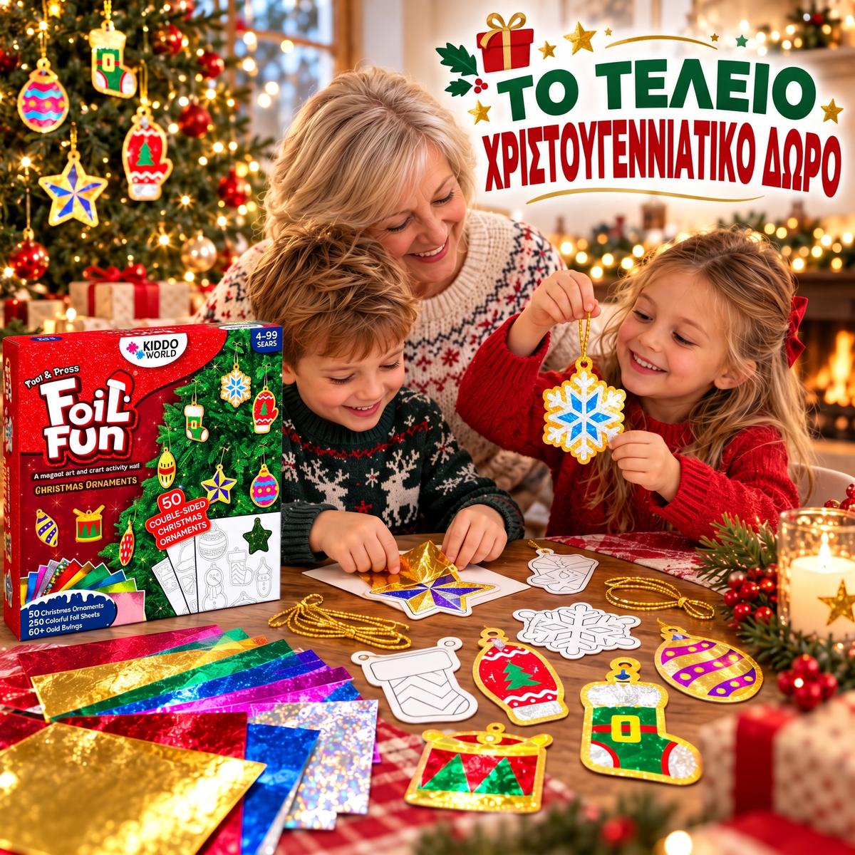 Foil Fun – λαμπερά χριστουγεννιάτικα στολίδια, εικόνα 5