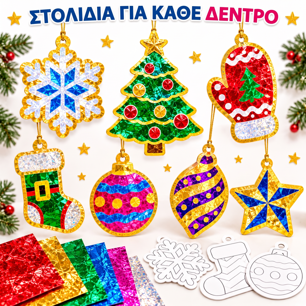 Foil Fun – λαμπερά χριστουγεννιάτικα στολίδια, εικόνα 8