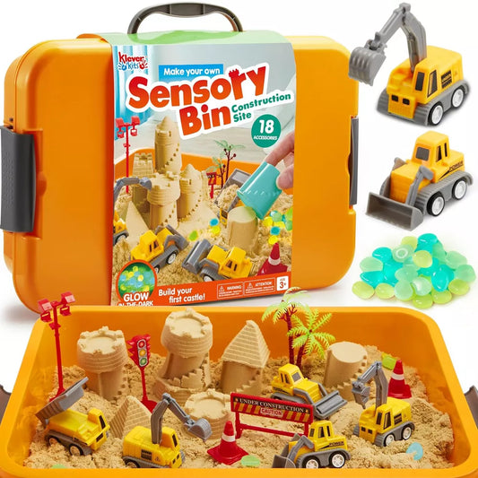 Σετ Κατασκευών: Αισθητηριακός Κύβος με Κινητική Άμμο