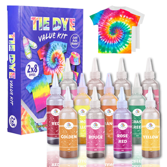 Σετ Βαφής Tie-Dye 24 Χρωμάτων – Απελευθέρωσε τη δημιουργικότητα!