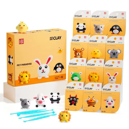 "Ο κόσμος των ζώων" Air Clay – μαλακός πηλός που στεγνώνει στον αέρα και δεν θρυμματίζεται (3+)
