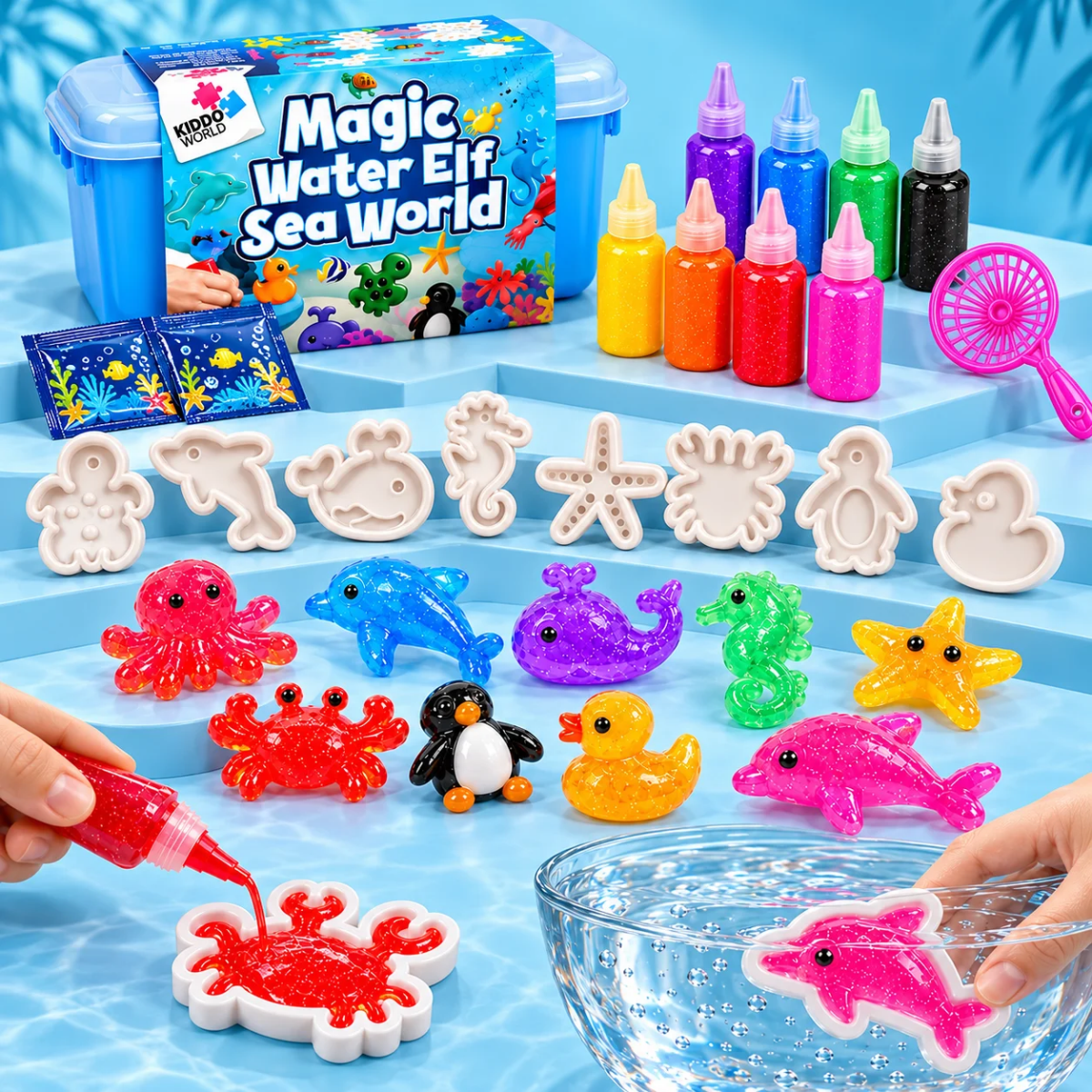 Magic Water Squishies – δημιουργικό σετ για την κατασκευή 3D φιγούρων | 3+ ετών
