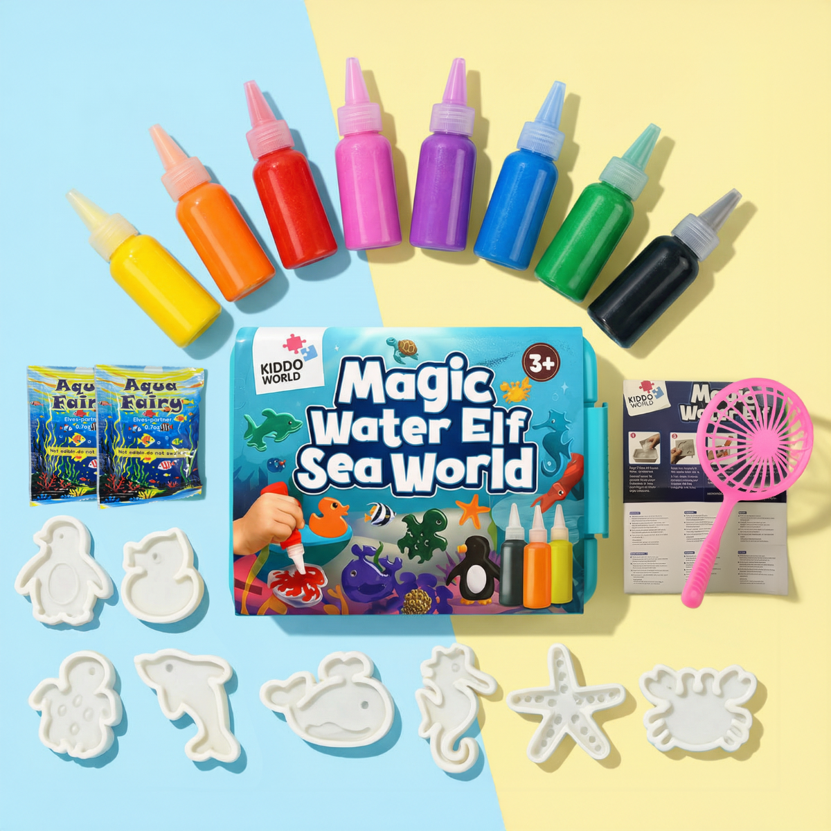 Μαγικοί υδάτινοι νάνοι με ΓΚΛΙΤΕΡ | Θαλάσσιος κόσμος