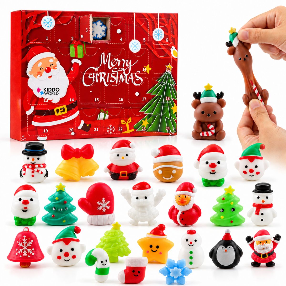 Χριστουγεννιάτικο Squishy Ημερολόγιο Advent – 24 μυστηριώδη Squishy παιχνίδια (3+ ετών)