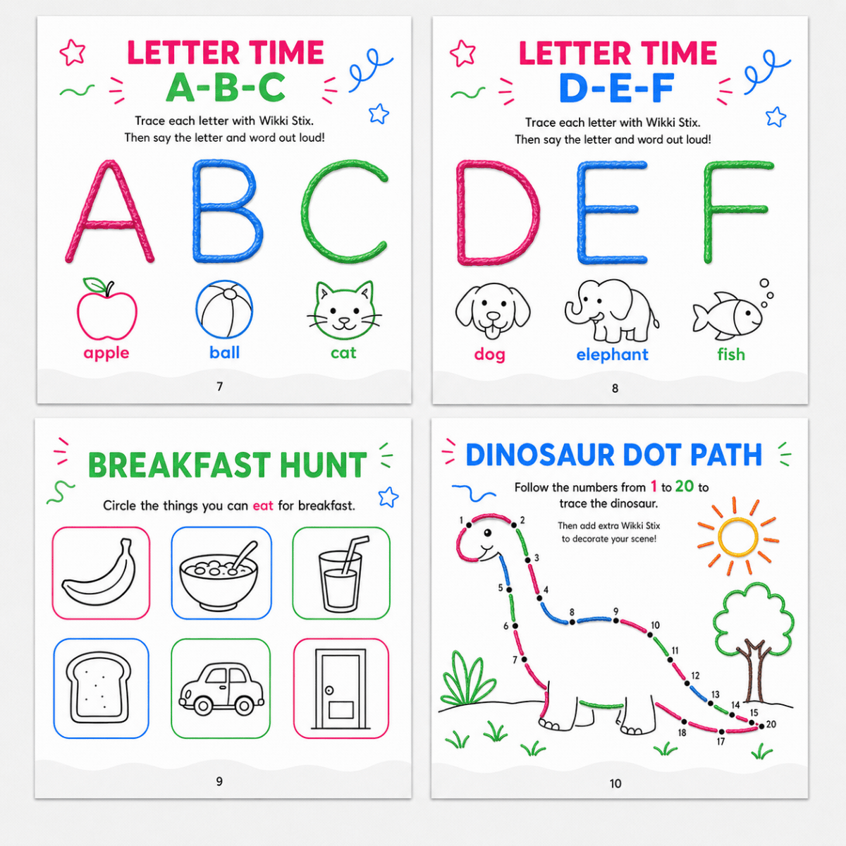 Wikki Stix: Μεγάλο e-book δραστηριοτήτων (30 σελίδες και 40 εργασίες)