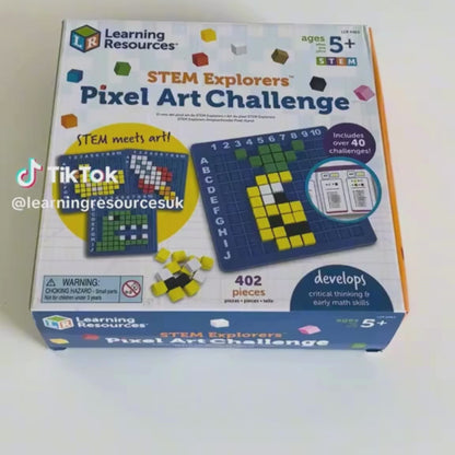 STEM Explorers™ Pixel Art Challenge – 402 κομμάτια, Ηλικίες 5+, STEM μάθηση με Pixel Τέχνη