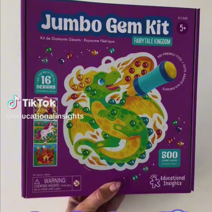 Jumbo Gem Kit - Σετ Χειροτεχνίας και Καλλιτεχνίας για Παιδιά DIY (3+ ετών)