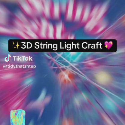 Δημιουργικό σετ 3D φωτάκια από νήματα (6+ ετών)