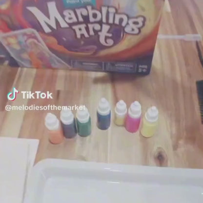 Marbling Paint Art Kit - Σετ δημιουργικών κατασκευών – Ιδέες δώρων, δραστηριότητες, παιχνίδια (6-12 ετών)