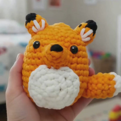 Σετ πλεξίματος για αρχάριους | Αλεπού Σοφία | Κατάλληλο για ηλικίες 10+